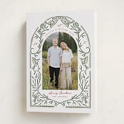 "Bird Doodle" - Holiday Cards in Evergreen by Cindy Reynolds - Folded Card