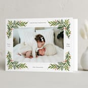 "Petite Pines" - Holiday Cards in Pine by Paper Raven Co. - Folded Card