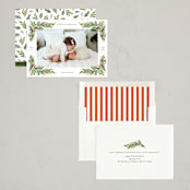 "Petite Pines" - Holiday Cards in Pine by Paper Raven Co. - Assembled