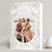 "Angel Chorus" - Holiday Cards in Gilded by Alethea and Ruth - Folded Card