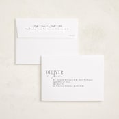 "Compose" - Holiday Cards in Starlight by Everett Paper Goods - FREE Recipient Addressing