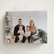"Minimalist corner" - Holiday Cards in Cotton by Stacey Meacham - Folded Card