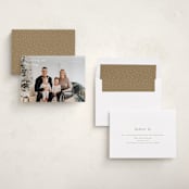 "Minimalist corner" - Holiday Cards in Cotton by Stacey Meacham - Assembled