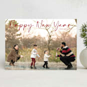 "Scripture" - Holiday Cards in Cranberry by Pk Designs - Front
