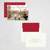 "Scripture" - Holiday Cards in Cranberry by Pk Designs - Assembled