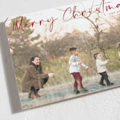 "Scripture" - Holiday Cards in Cranberry by Pk Designs - Detail