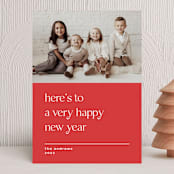 "color blocked wonder" - Holiday Cards in Candy Cane by Liz Conley - Front