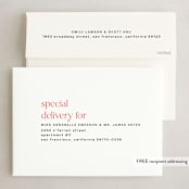 "color blocked wonder" - Holiday Cards in Candy Cane by Liz Conley - FREE Recipient Addressing