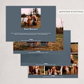 "all is calm all is bright" - Holiday Cards in Sky by Anna Joseph - Back of Card Options
