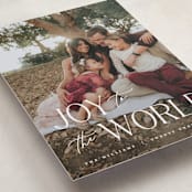 "All Joy to the World" - Holiday Cards in Snow by Pixel and Hank - Detail