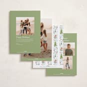 "Wonders of Nature" - Holiday Cards in Wreath by Petra Kern - Back of Card Options