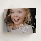 "Joyful Expression" - Holiday Cards in Snow by Leia Matt - Folded Card