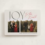 "Joyfully Duo" - Holiday Cards in Candy Cane by Jackie Crawford - Front