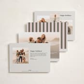 "Joyfully Duo" - Holiday Cards in Candy Cane by Jackie Crawford - Back of Card Options