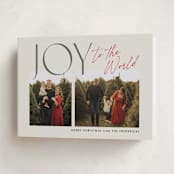 "Joyfully Duo" - Holiday Cards in Candy Cane by Jackie Crawford - Folded Card