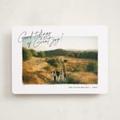 "Painterly Frame" - Holiday Cards in Coal by Jackie Crawford - Front