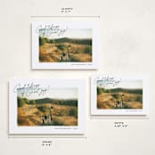 "Painterly Frame" - Holiday Cards in Coal by Jackie Crawford - Formats Available