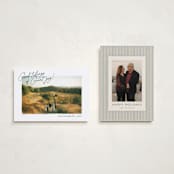 "Painterly Frame" - Holiday Cards in Coal by Jackie Crawford - Photo Orientation Options