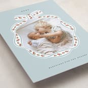 "Cottage Ribbon" - Holiday Cards in Winter Sky by Itsy Belle Studio - Detail
