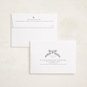 "Cottage Ribbon" - Holiday Cards in Winter Sky by Itsy Belle Studio - FREE Recipient Addressing