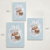 "Cottage Ribbon" - Holiday Cards in Winter Sky by Itsy Belle Studio - Formats Available
