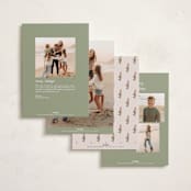 "hand-drawn Vintage garden" - Holiday Cards in Stocking by Creo Study - Back of Card Options