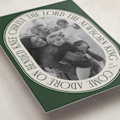 "Come Adore" - Holiday Cards in Pine by Brianne Larsen - Detail