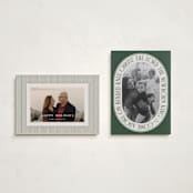 "Come Adore" - Holiday Cards in Pine by Brianne Larsen - Photo Orientation Options