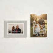 "Quinn" - Holiday Cards in Snow by Robert and Stella - Photo Orientation Options