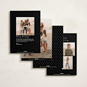 "Above all" - Holiday Cards in Newsprint by Lea Delaveris - Back of Card Options