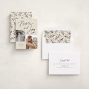 "Blessings of Peace & Joy" - Holiday Cards in Cream by Kercia Jane - Assembled