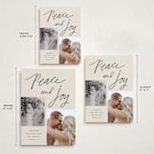 "Blessings of Peace & Joy" - Holiday Cards in Cream by Kercia Jane - Formats Available