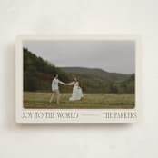 "Vintage Postcard" - Holiday Cards in Cream by Robert and Stella - Front