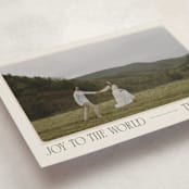 "Vintage Postcard" - Holiday Cards in Cream by Robert and Stella - Detail
