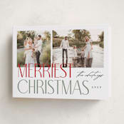 "Merry Stack" - Holiday Cards in Winter by Makewells - Folded Card