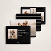 "Classy Trio" - Holiday Cards in Ink by Ekko Studio - Back of Card Options
