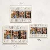 "Classy Trio" - Holiday Cards in Ink by Ekko Studio - Formats Available