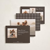 "drift" - Holiday Cards in Chestnut by Wildfield Paper Co - Back of Card Options