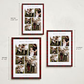 "Plaid collage" - Holiday Cards in Berry by Stacey Meacham - Formats Available