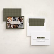 "Bordering Six" - Holiday Cards in Pine by Brianne Larsen - Assembled