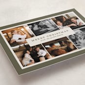 "Bordering Six" - Holiday Cards in Pine by Brianne Larsen - Detail