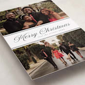 "Two Photo Split" - Holiday Cards in Cloud by Nicole Walsh - Detail