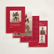 "Picks" - Holiday Cards in Penguin by Lea Delaveris - Back of Card Options