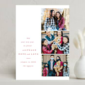 "His Blessings" - Holiday Cards in Berry by Creo Study - Front