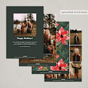 "His Blessings" - Holiday Cards in Berry by Creo Study - Back of Card Options