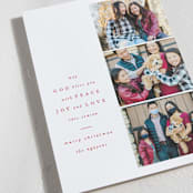 "His Blessings" - Holiday Cards in Berry by Creo Study - Detail