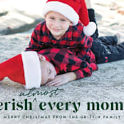 "Almost every moment" - Holiday Cards in Wreath by Jessica Corliss - Detail