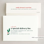 "Almost every moment" - Holiday Cards in Wreath by Jessica Corliss - FREE Recipient Addressing