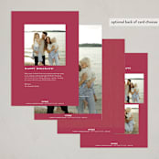 "Verdancy" - Holiday Cards in Plum by Kimberly Morgan - Back of Card Options