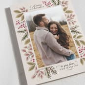"Verdancy" - Holiday Cards in Plum by Kimberly Morgan - Detail